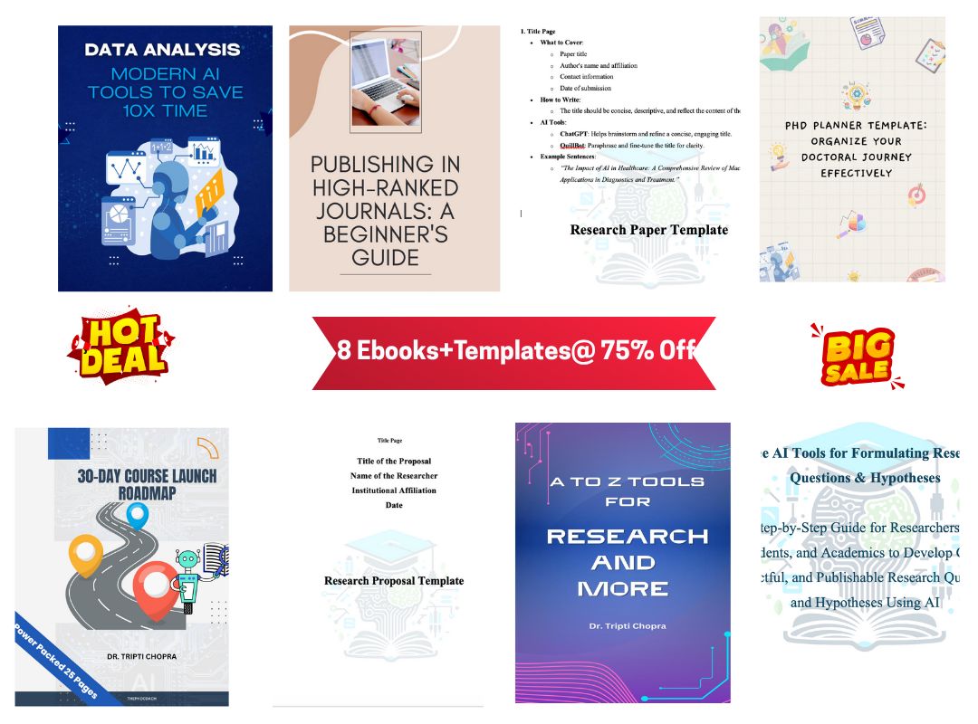 Researcher’s Fast-Track Bundle 8 ebooks and guides @ 75%